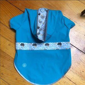 Reversible dog rain coat